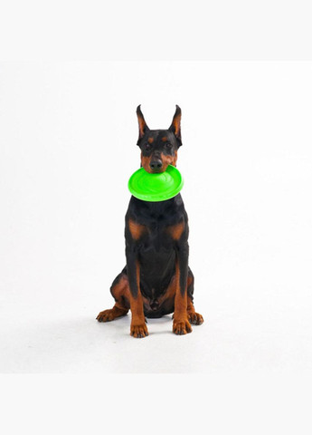 Іграшка для собак Літаюча тарілка Flyber (Флайбер) d=22 см (спінений полімер) зелена 62175 Collar (280916455)