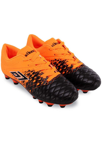 Оранжевые бутсы футбольные подростковые 9006-36 размер 41 черный Aikesa
