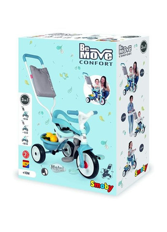 Велосипед Smoby Be Move Комфорт 3 в 1 голубой (268141699)
