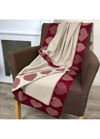 Плед в'язаний Серця Різнокольоровий 130х170 см (1262) Прованс (362135130)