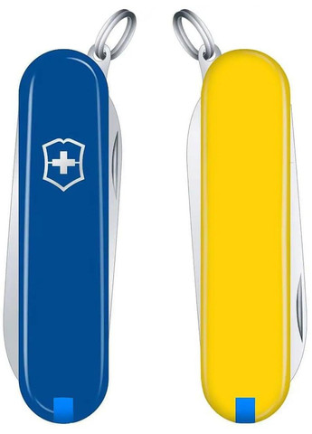 Ніж Escort Ukraine 0.6123.2.8 Синій-Жовтий Victorinox (318664977)