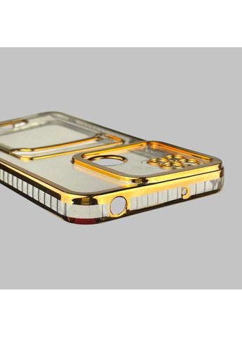 Чохол для Redmi 10A із золотою окантовкою з кишенькою для карток на сяомі редмі 10а золотий Xiaomi (366021414)