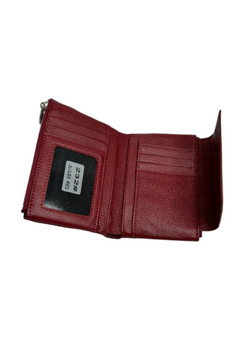 Жіночий гаманець з натуральної шкіри 232 червоний 13,5 x 10 x 2,5 No Brand (371682353)