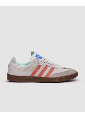 Сірі Осінні кросівки чоловічі adidas samba super low suede grey peach адідас самба No Brand