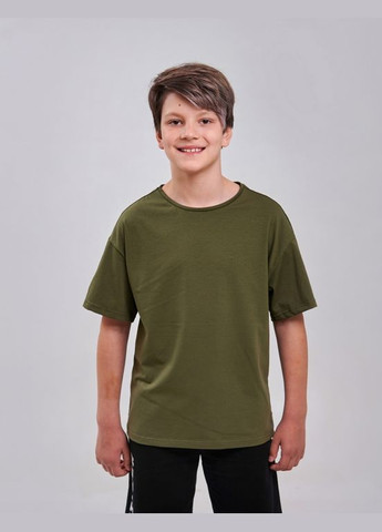 Зелена футболка темно-зелений Smil