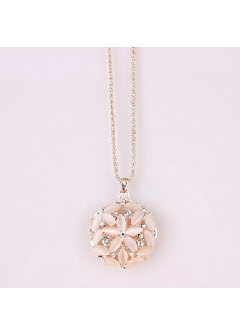 Женская подвеска-кулон с цепочкой Объемный Цветок «Flora» (золотистый) China (366875182)