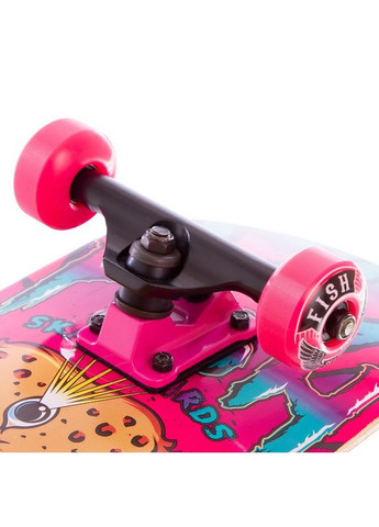 Скейтборд деревянный в сборе из канадского клена 31in FISH CAPRICORN (р-р деки 78x20x1,2см, подвеска в ассортименте) SP-Sport (361439467)