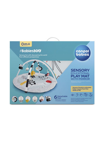Розвиваючий килимок BabiesBoo з дзеркалом, сірий () Canpol Babies 68/092 (328395374)
