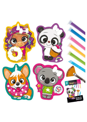 Набор для творчества Sand Art. Сладкая вечеринка" VT4501-02 (укр) Vladi toys (293057167)