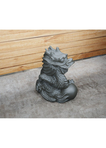 Статуэтка дракона с шаром – яйцом. Символ 2024 года. Золотистый, 5 см ЗаСвіт (369718628)