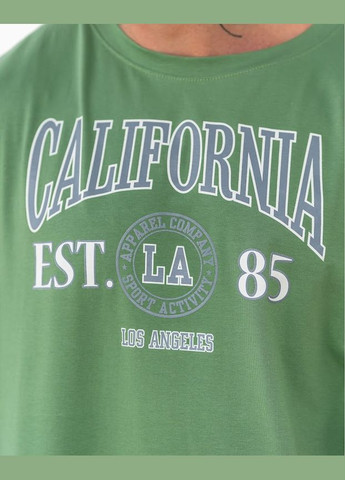 Зелена футболка оверсайз чоловіча hc (h001-8121-036-33) No Brand