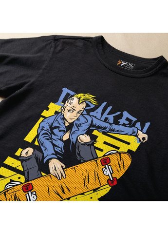 Черная футболка c принтом токийские мстители - рюгуджи кен (дракен) No Brand
