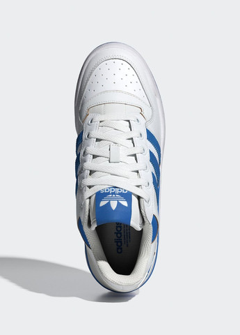 Белые всесезонные кроссовки forum bold stripes adidas