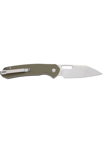 Нож Pyrite Wharncliffe, сталь AR-RPM9, G10 зеленый, складной, карманный, 79 мм, 75 г, туристический CJRB (396650701)