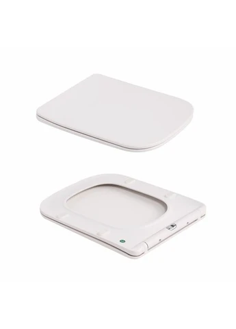 Унитаз подвесной Tern Ultra Quiet 490×365×325 мм, Marble, с сиденьем Slim Duroplast / Soft-close / Quick Release QT17332303ASMR Qtap (397564330)