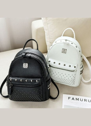 Жіночий міський міні рюкзак з екошкіри з регульованими лямками чорний (sku_626Б) No Brand (330575526)