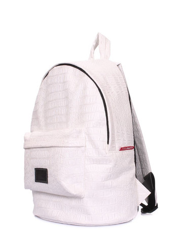 Городской рюкзак из искусственной кожи с тиснением под крокодила PoolParty (372657689)