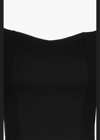 Чёрная блуза однотонная женская 2401 черный shop (2000990396570) On me