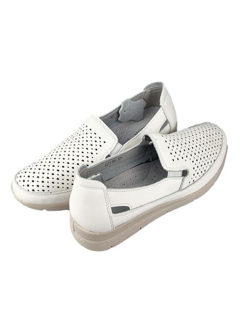 Мокасини жіночі перфорована шкіра білі 10130 Kadisailun (323079968)