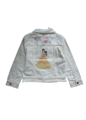 Світло-жовта демісезонна джинсова куртка для дівчинки 110 розмір світло-жовта 127694 C&A