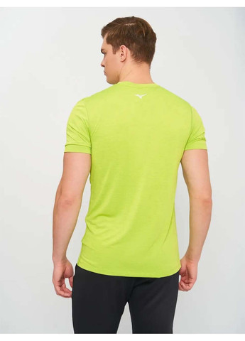 Зелена чоловіча футболка impulse core tee зелений Mizuno