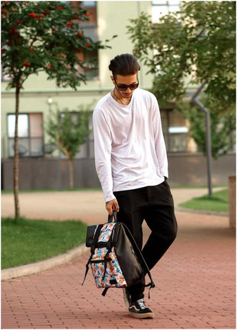 Рюкзак RollTop 0SHn принт "LIGHT" (R-24238711m-VS) Sambag (302450166)