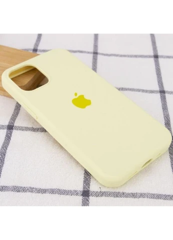 Чехол Silicone Case Full Protective (AA) для Apple iPhone 12 Pro Max (6.7") Желтый Epik (373937620)