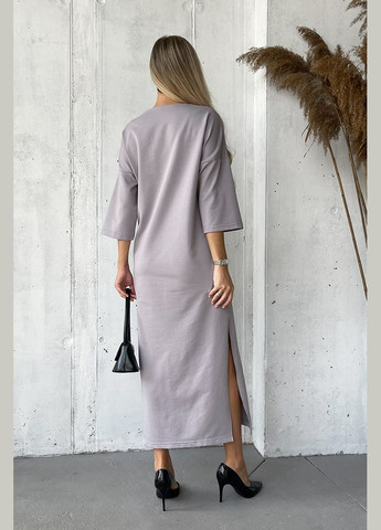 Світло-сіра спортивна, повсякденний сукня Verso однотонна