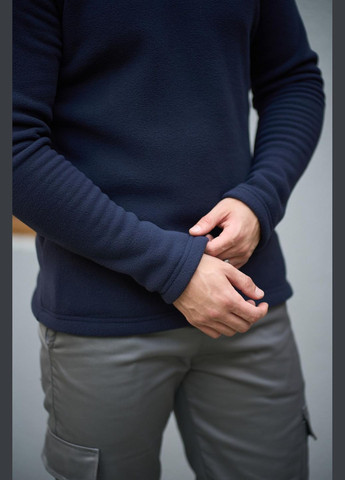 Синий свитшот мужской флисовый синий Intruder (359381244)