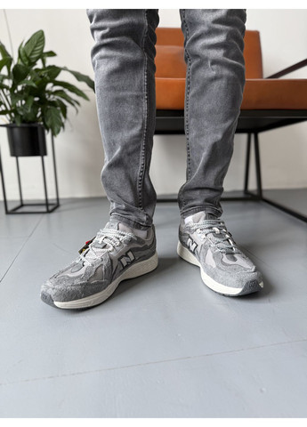 Серые демисезонные кроссовки мужские new balance 1906d light grey white gore-tex нью беланс 1906d No Brand