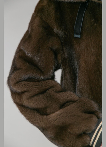 Бомбер из меха датской норки с капюшоном Chicly Furs (285779442)