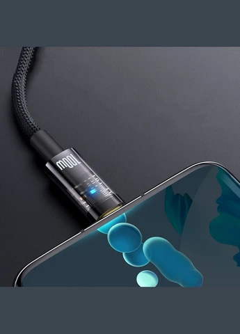 Кабель Explorer Series Auto Power Off Usb to Type-C 100W 1m CATS000201 Baseus (279826417)