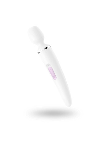 Вібромасажер Wand-er Woman (White/Chrome), водонепроникний, потужний, розмір XXL Satisfyer (339865975)