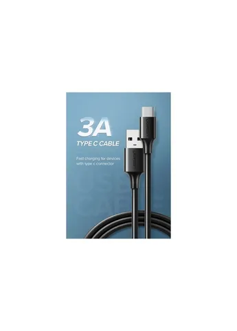Дата кабель USB 2.0 AM to USB-C 0.25m 3A US287 black (60114) Ugreen (382060273)