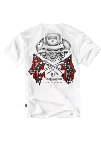 Біла футболка rebellion mc ts87wt Dobermans Aggressive
