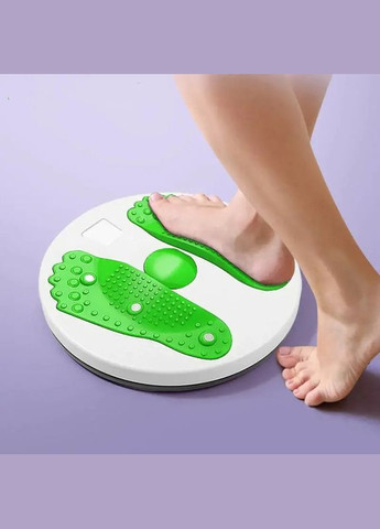 Диск масажний для здоров'я LiveUP домашній тренажер для схуднення Зелений (3256А) Bella (331183987)