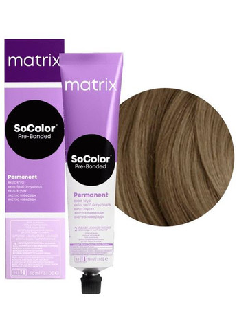 Стойкая кремкраска для волос SoColor Pre-Bonded Extra Coverage 507G золотистый блондин, 90 мл Matrix (292736092)
