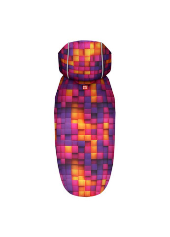 Дождевик-накидка с капюшоном для собак Clothes, рисунок "Кубы 3Д", L, А 48-52 см, B 60-70 см, С 42-52 см WAUDOG (329745616)