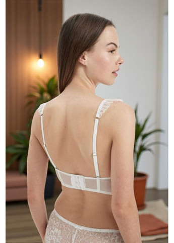 Белый балконет кружевной бюстгальтер fall in love FS с косточками