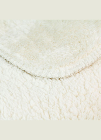 Плед-ковдра з шерпи та флісу молочний 200 x 220 см Love You (306459374)
