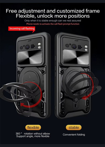 Протиударний чохол для Google Pixel 8 Pro Червоний магнітний чохол із кільцем на піксель 8 про Ultimate Experience (325482497)