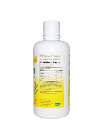 Натуральная добавка Aloe Vera Leaf Gel and Juice, 1 л Nature's Way (334704356)