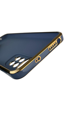 Чохол для Redmi Note 11S з кільцем-підставкою із золотою окантовкою на сяомі редмі нот 11с синій gs1 Xiaomi (366228457)
