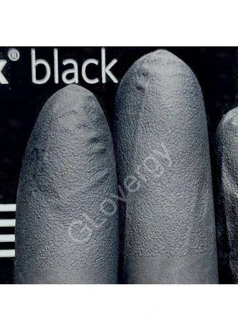 Рукавички нітрилові Nitrylex Black розмір чорні 100 шт Mercator Medical (400167075)