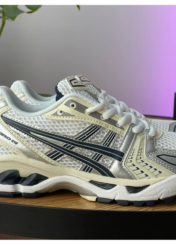 Білі Осінні кросівки чоловічі і жіночі asics gel-kayano 14 white grey black | асікс гель-каяно 14 білі сірі чорні No Brand