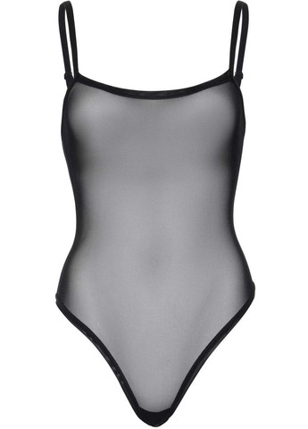 Еротичне боді Leg Avenue Cami bodysuit with thong Black S/M, на бретелях No Brand (303891178)