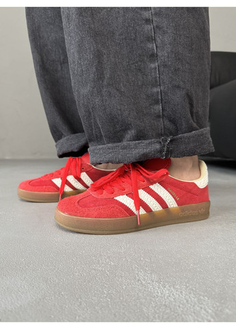 КРОСІВКИ ЖІНОЧІ ADIDAS GAZELLE RED ADI-0468 АДІДАС ГАЗЕЛЬ No Brand комбіновані демісезони (367114995)