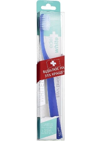 Зубная щетка средней жесткости со щетиной "Pedex", синяя Whitening Medium Toothbrush Зубная щетка средней жесткости с щетиной Edel+White (379160322)