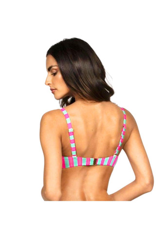 Розовый раздельный купальник розовый в полоску angela bsg - 014 Toccata