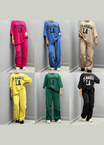 Малиновий повсякденний костюм двійка із накатом на грудях No Brand 1368-5 (333656064)